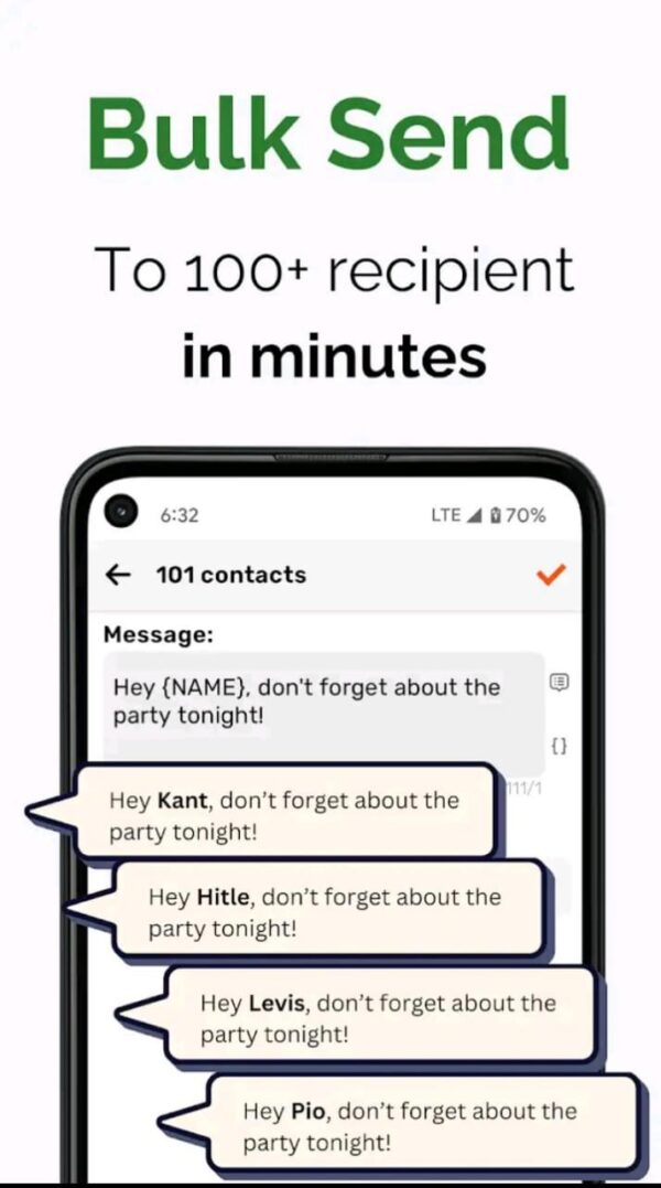 Auto Text: Bulk SMS Scheduler (Mobile Application) - Image 2